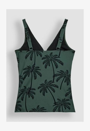 JoJo Maman Bébé, MATERNITY FIT PALM PRINT SET - Badeanzug - khaki