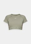 PRO - T-Shirt sport - light army/cargo khaki/white
