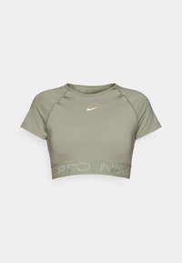 PRO - Športové tričko - light army/cargo khaki/white