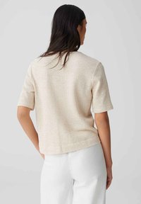 OPUS LOOSE FIT RIB - Cardigan - natural glaze