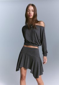 Bershka A-lijn rok - dark grey