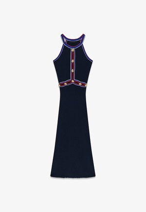 Guess, SL RIB LONG DRESS - Vestido largo - blu dream