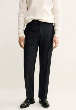 Pantalones chinos - mottled dark grey