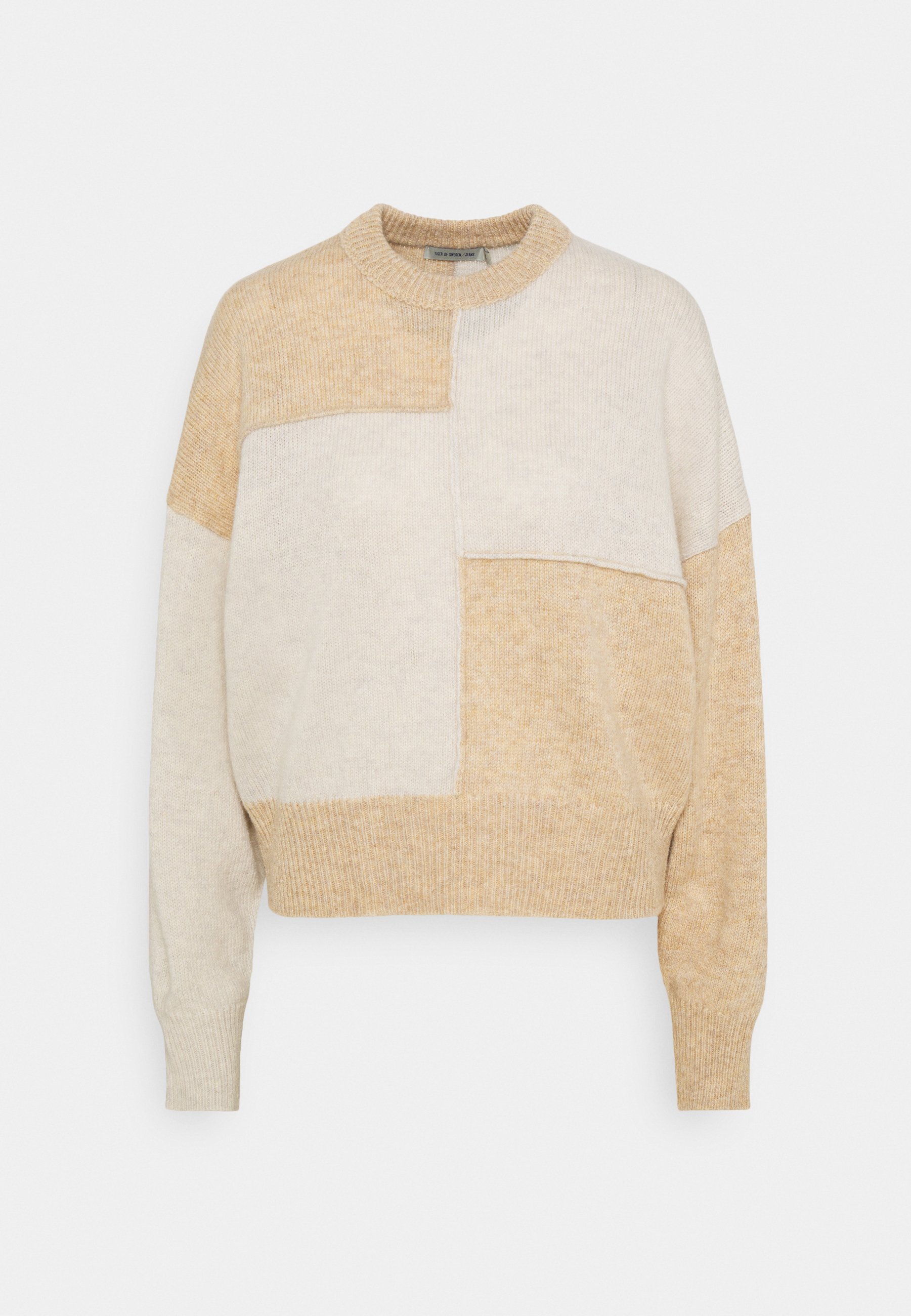 Tiger Of Sweden Jeans Reve Stickad Troja Birch Bark Offwhite Zalando Se