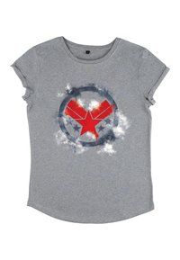 Henry Tiger AVENGERS: ENDGAME WAR MACHINE SPRAY LOGO - Triko s potiskem - melange grey