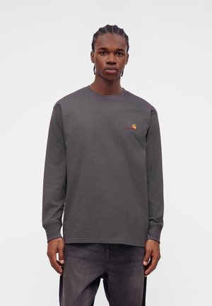 Carhartt WIP, AMERICAN SCRIPT - Long sleeved top - graphite