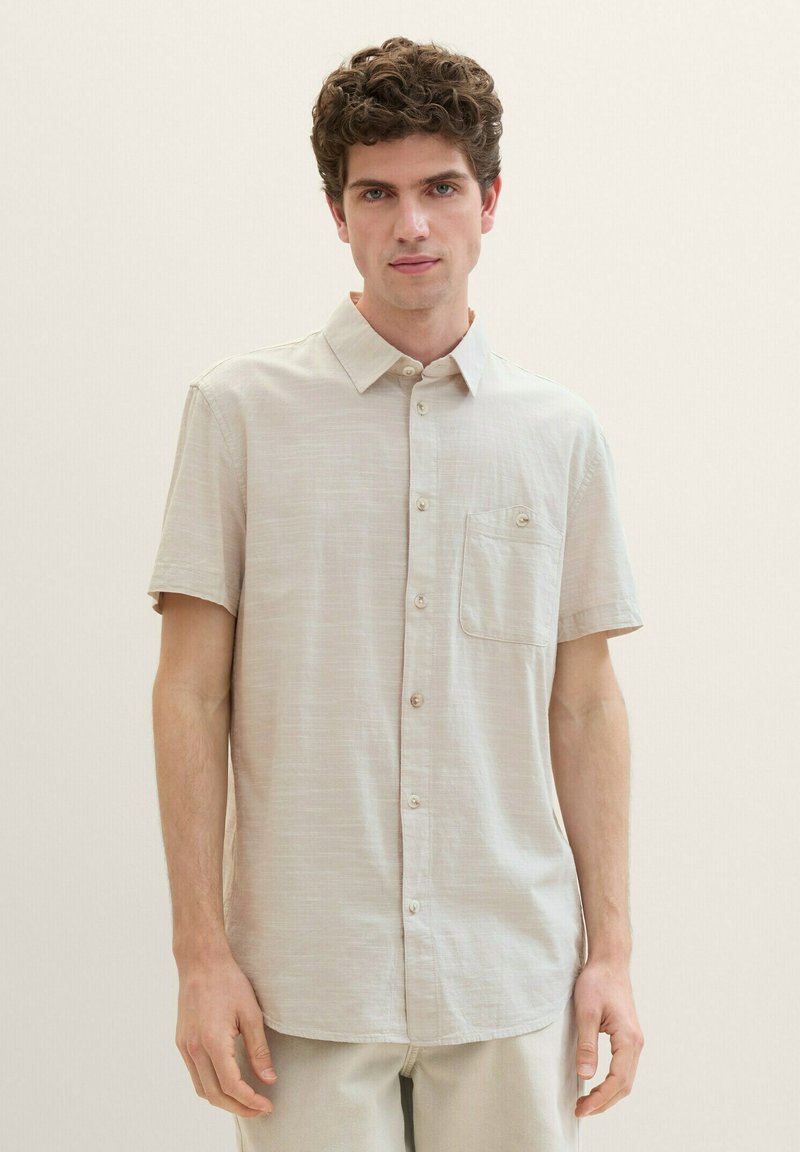 TOM TAILOR DENIM Overhemd - grey white chambray