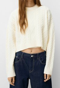Bershka Jersey de punto - white
