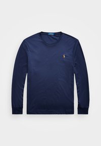 CUSTOM SLIM FIT SOFT COTTON T-SHIRT - Maglietta a manica lunga - refined navy