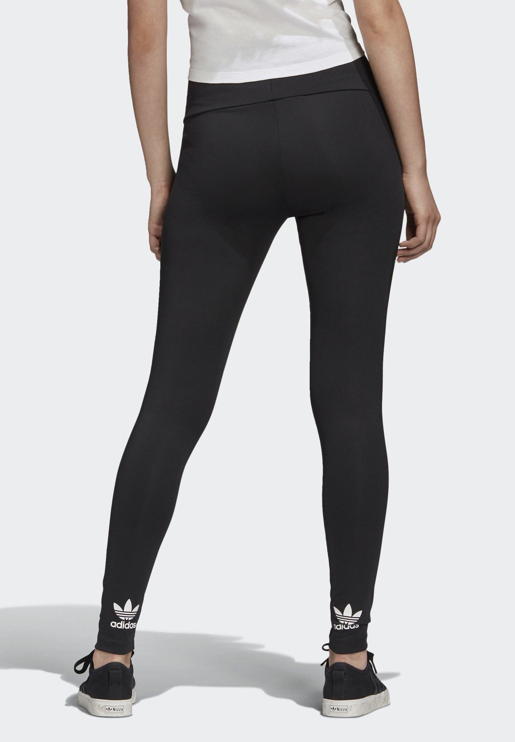 adidas originals adicolor trefoil leggings in black