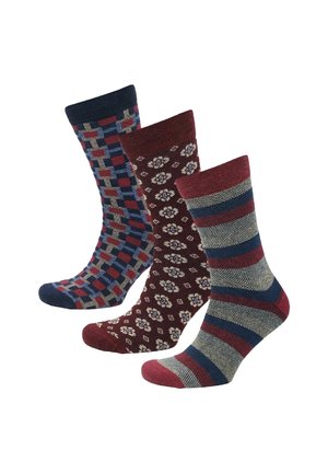 3 PAAR - Socken - rot