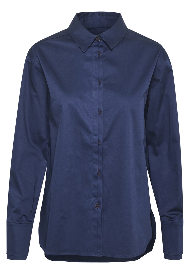 Lounge Nine Overhemdblouse donkerblauw Lounge Nine Overhemdblouse donkerblauw