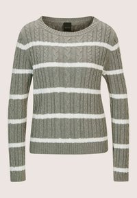 Geselecteerd, graphite melange wool white