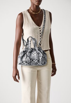 SAEMMI MIDI BAG  - Håndveske - black/white