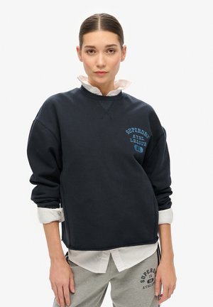 Superdry & Co ATHLETIC ESSENTIALS LOOSE - Sweatshirt - eclipse navy