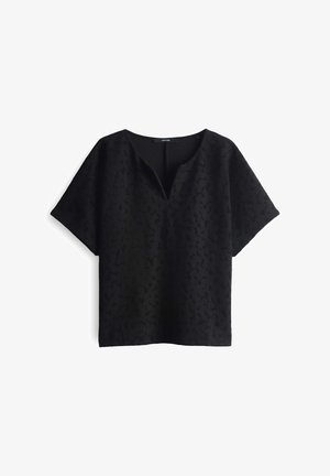 someday., LOOSE FIT O-SHAPE 3D STRUCTURE - T-shirt print - black