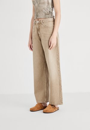 Edwin OLIVIA PANT - Široké nohavice - beige