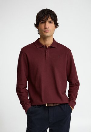 Polo Club, POLOSHIRT MAN RIGBY GO PARKER POLO LS IO LONG SLEEVE LOOSE FIT - Polo - garnet