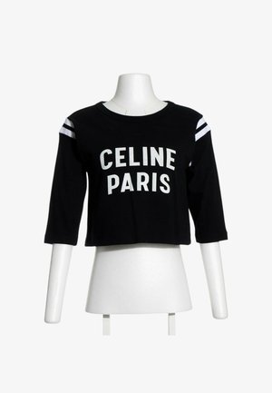 CELINE, JERSEY TOP BLACK - T-shirt à manches longues - black