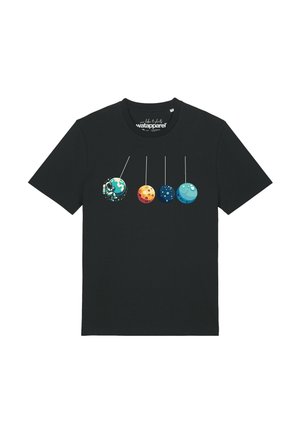 watapparel, WELTRAUMFORSCHER UNISEX - T-Shirt print - black