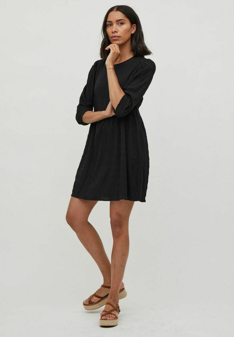 Damen Freizeitkleider | Vila 3/4-ARM Freizeitkleid black/schwarz - LG12920 Damen Freizeitkleider | Vila 3/4-ARM Freizeitkleid black/schwarz - LG12920