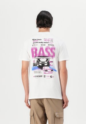 BASS POWER TEE UNISEX - Print T-shirt - white