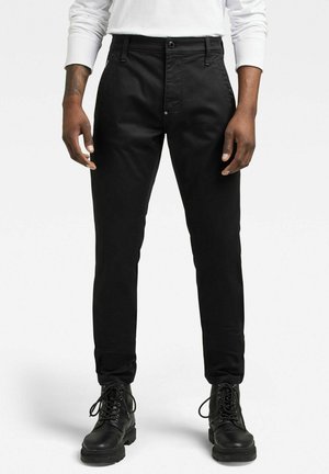 SKINNY - Chino stiliaus kelnės - dk black