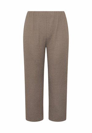Yours Clothing, WOMEN'S WIDE LEG TROUSERS - Broek - brown