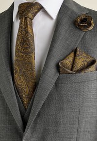 Next TEXTURED PAISLEY SET - REGULAR FIT - Mouchoir de poche - ochre yellow