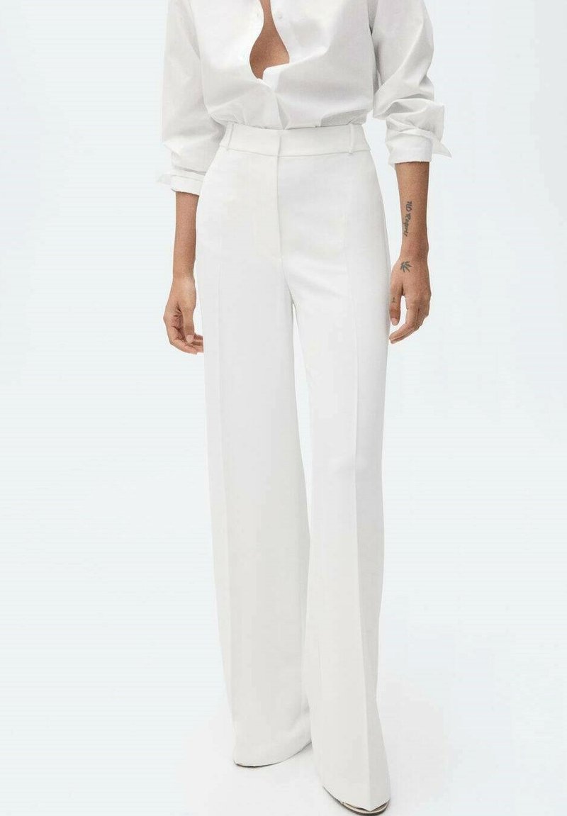 Mango GIGI-A - Stoffhose - white