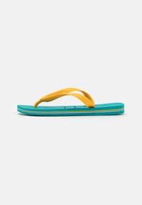 Havaianas - BRASIL LOGO UNISEX - Sandale s remenom u obliku slova T - vibe green Minijatura 1