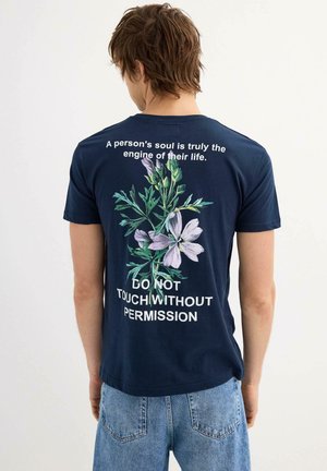 MANGA CORTA DONT TOUCH - Camiseta estampada - azul