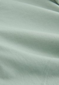 Tissu vert clair avec une texture subtile et des plis doux créant des ombres et reflets délicats.