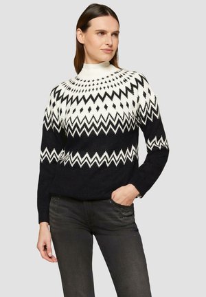 s.Oliver WEIHNACHTS - Jumper - schwarz
