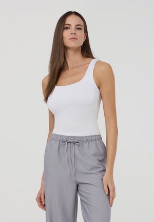PLAIN DYED TANK - Top - bianco ottico