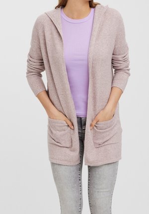 Cardigan - mottled light pink