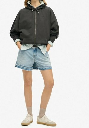 Sudadera con cremallera - black