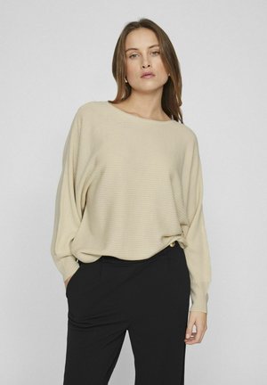 VILA U-BOOT-AUSSCHNITT - Jumper - birch