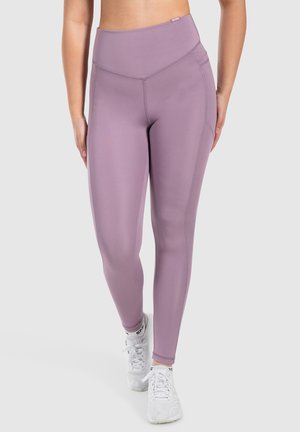 Smilodox LEGGINGS WITH POCKET YOGA PILATES LETICIA - Leggings - lila