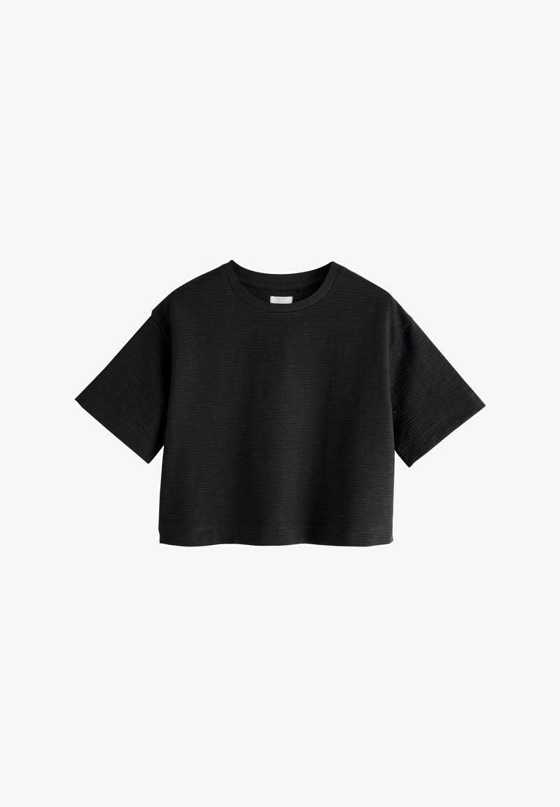 Next REGULAR FIT - TEXTURED OVERSIZED BOXY T-SHIRT . - T-shirt basique - black