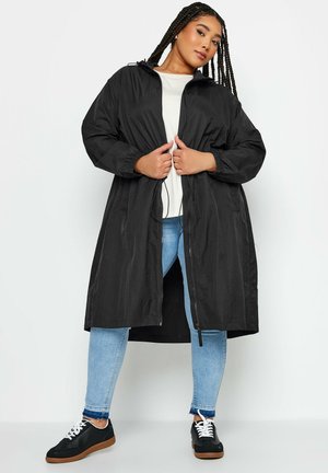 Yours Clothing LIGHTWEIGHT LONGLINE  - Parka - black