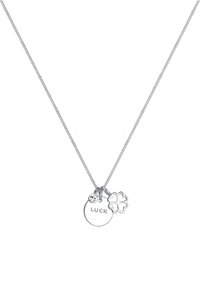 Elli SPARKLING LUCKY CLOVER - MIT KRISTALLEN VON SWAROVSKI® - Halsband - silver-coloured