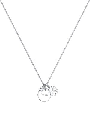 SPARKLING LUCKY CLOVER - MIT KRISTALLEN VON SWAROVSKI® - Halsband - silver-coloured