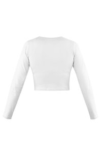 Normani Langarmshirt - weiß schwarz burgund beige