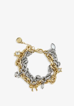 Steve Madden MIXED CHARM LAYERED - Bracelet - open white