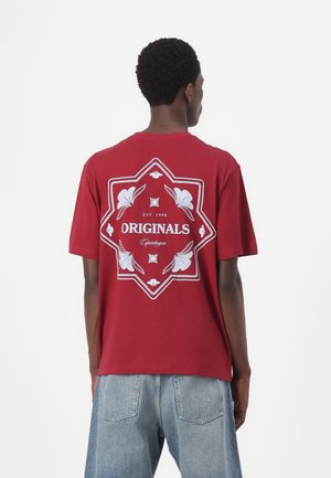 JORDIA GRAPHIC BACK TEE  - Print T-shirt - tibetan red