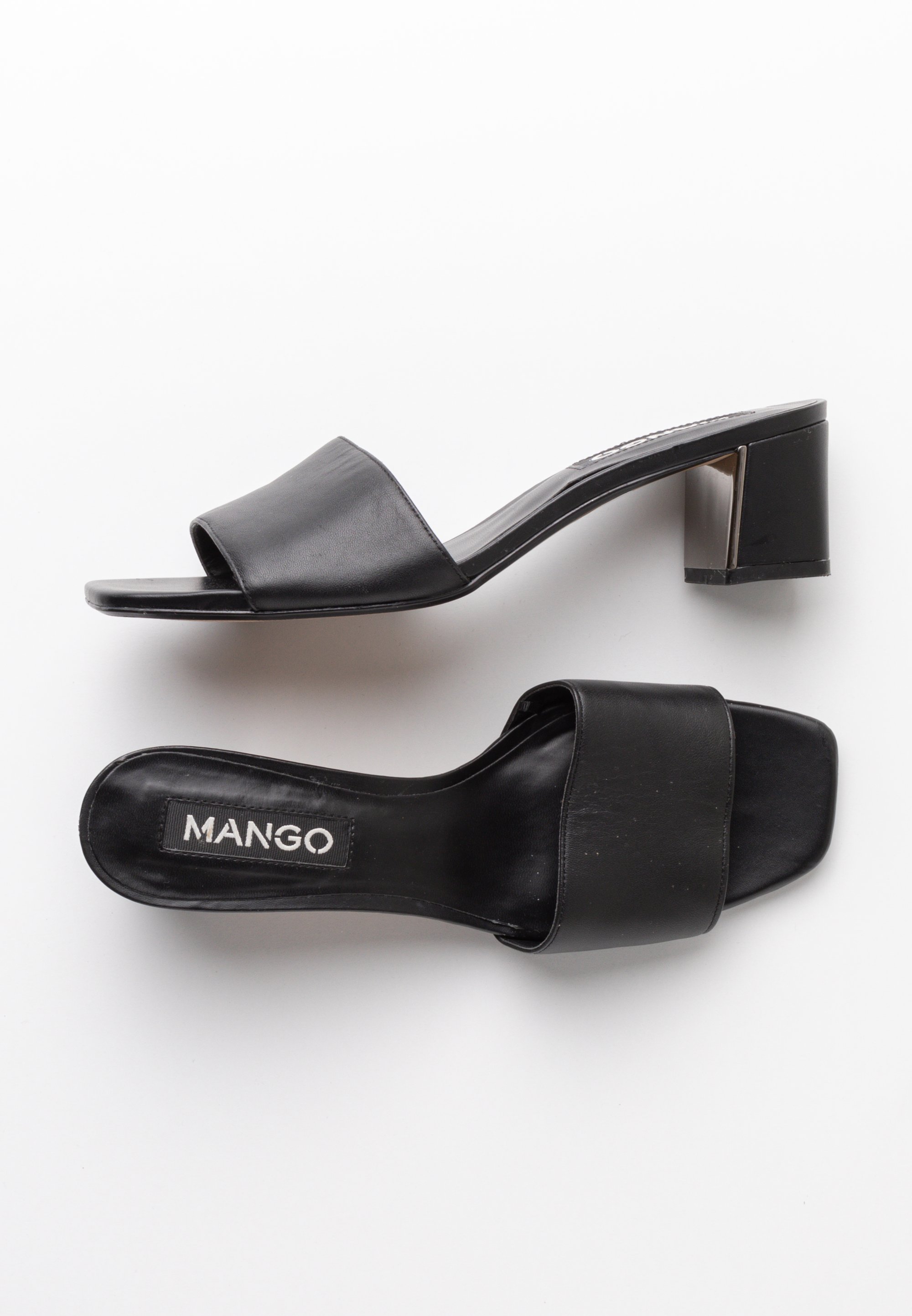 Mango Premium High heeled sandals black (Pre-owned)