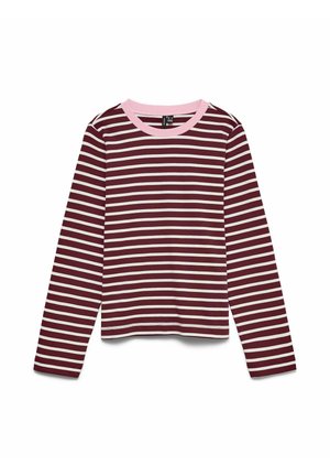 Vero Moda, T-SHIRT VMBOPHA TOP - T-shirt à manches longues - windsor wine