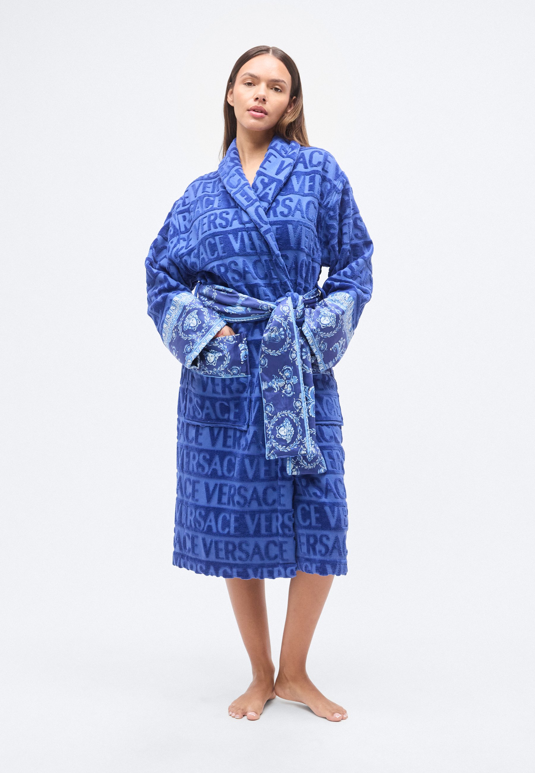 Versace BATHROBE I HEART BAROQUE - Dressing gown - sodalite blue