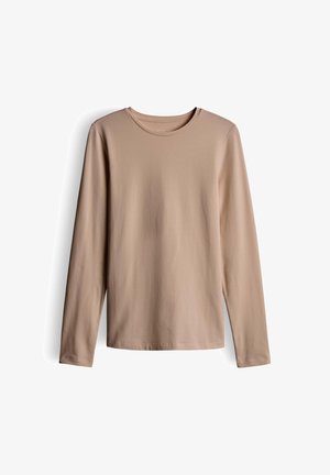 OPUS, OPUS LANGARMSHIRT SMILLA - Long sleeved top - light mocca
